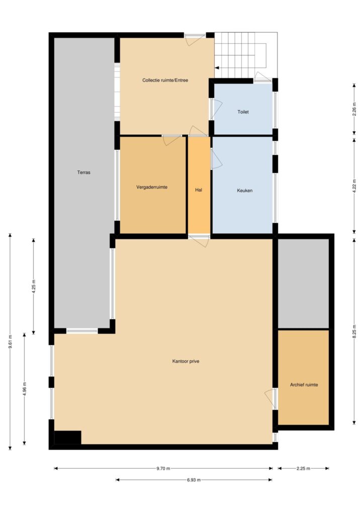 Gouda – Blekerssingel 66 – Plattegrond