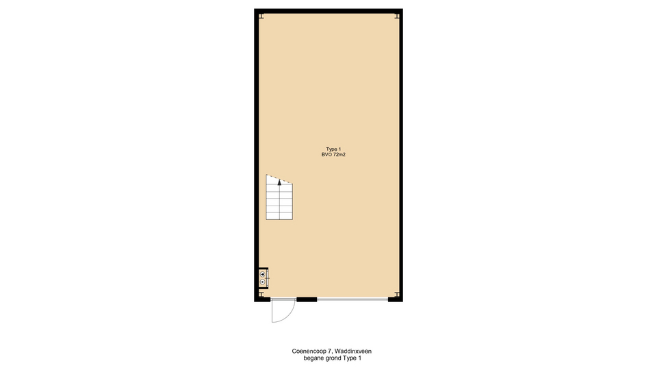 Waddinxveen – Coenecoop 8A – Plattegrond 2