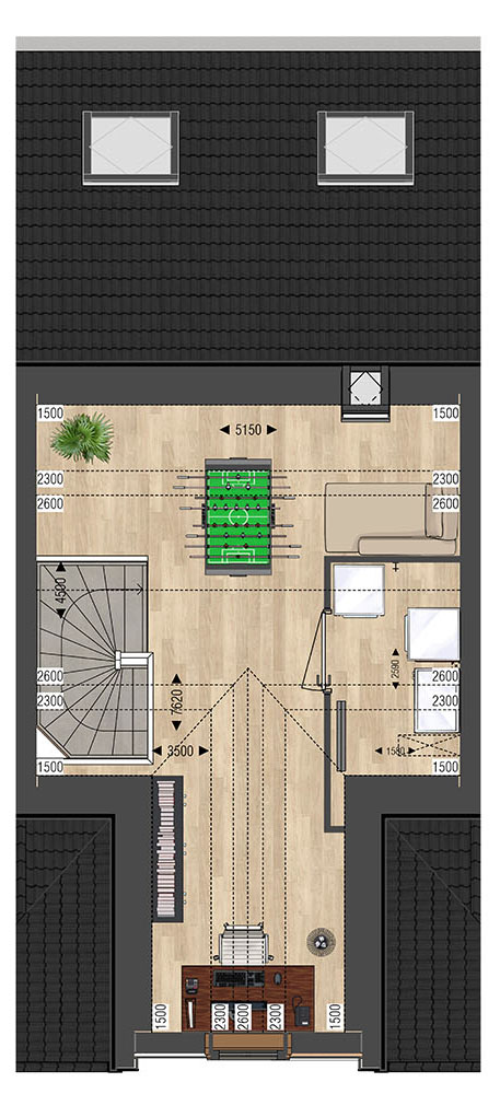 Ouderkerk aan den IJssel – EENGEZINSWONING HOFGAARD 12 – Plattegrond 2