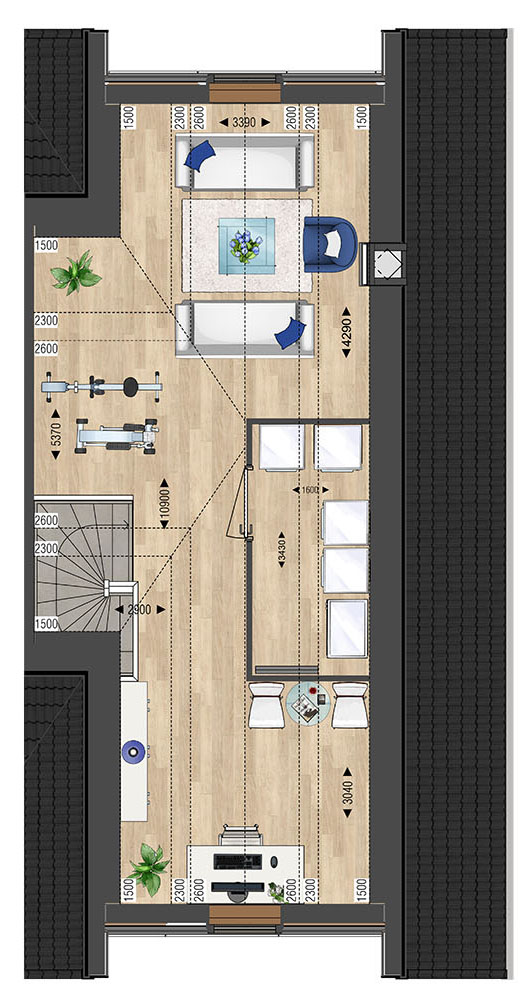 Ouderkerk aan den IJssel – EENGEZINSWONING HET DOMEIN 21 – Plattegrond 5