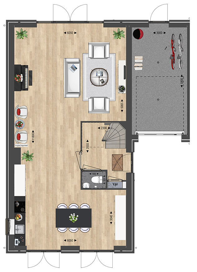 Ouderkerk aan den IJssel – VRIJSTAANDE VILLA LANDHUIS 25 – Plattegrond