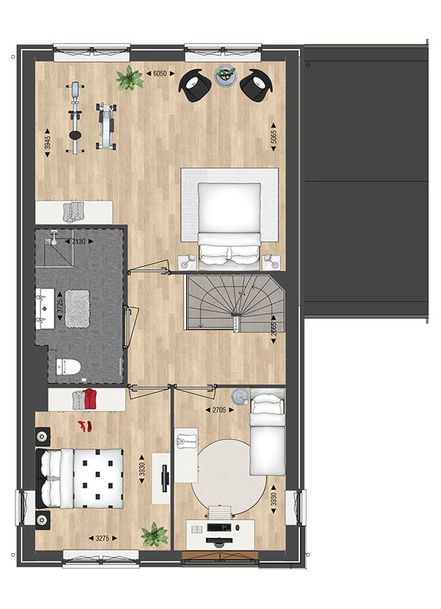 Ouderkerk aan den IJssel – VRIJSTAANDE VILLA LANDHUIS 25 – Plattegrond 2