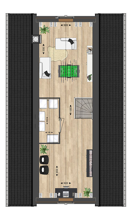 Ouderkerk aan den IJssel – VRIJSTAANDE VILLA LANDHUIS 25 – Plattegrond 2