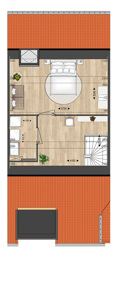 Ouderkerk aan den IJssel – DRIE-ONDER-EEN-KAPWONING BUITENGOED 27 – Plattegrond 3