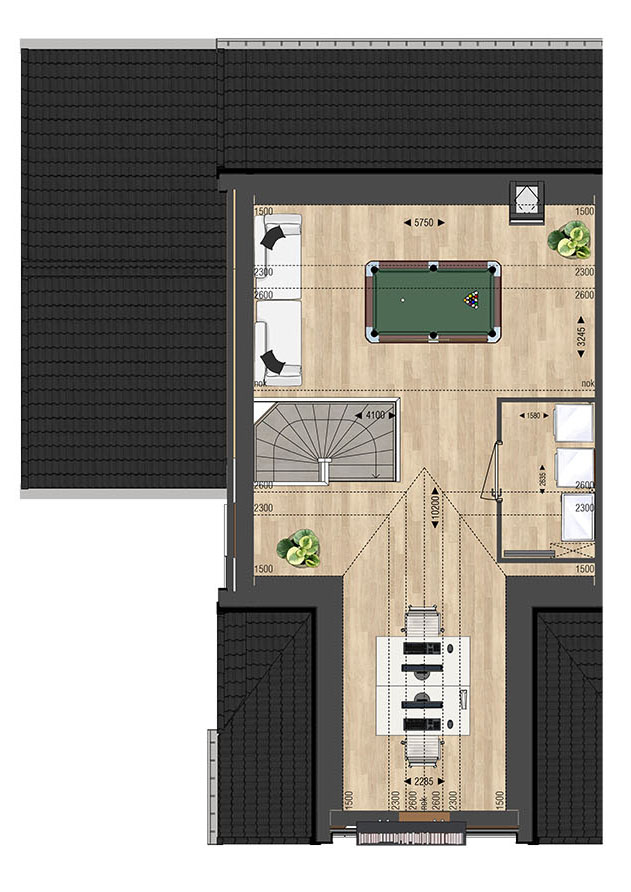 Ouderkerk aan den IJssel – DRIE-ONDER-EEN-KAPWONING BUITENGOED 28 – Plattegrond 3