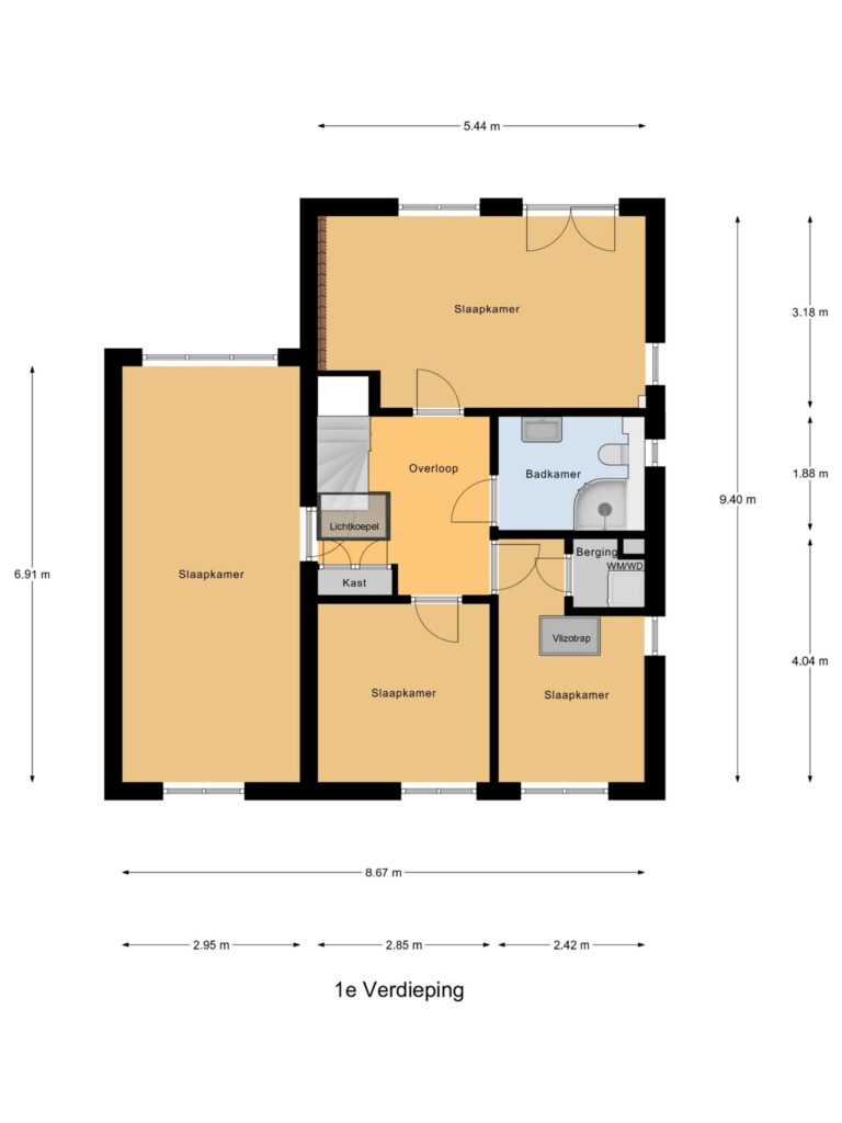 Gouda – Steeckterpolderstraat 1 – Plattegrond 2