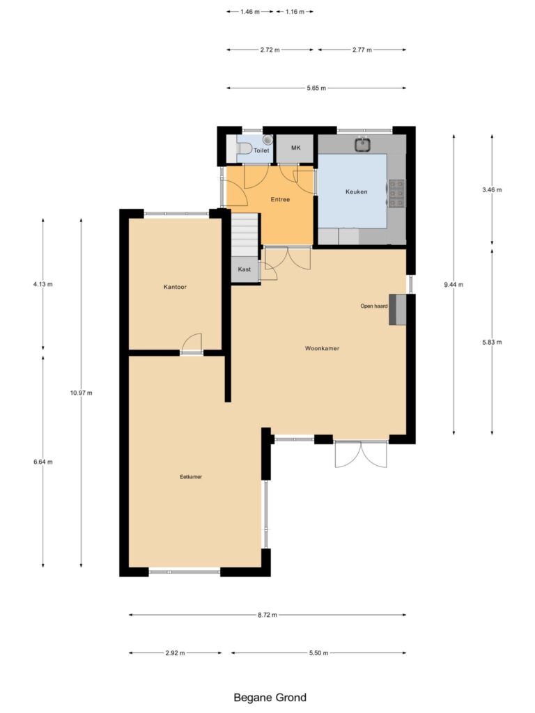 Gouda – Steeckterpolderstraat 1 – Plattegrond