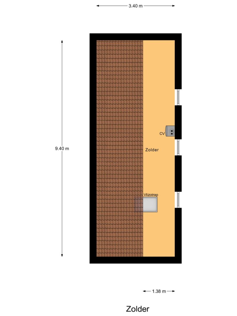 Gouda – Steeckterpolderstraat 1 – Plattegrond 3