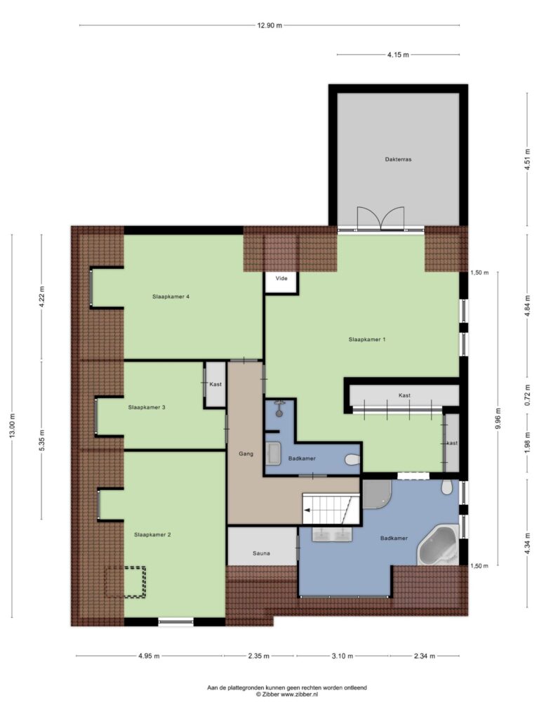 Reeuwijk – Notaris d’Aumerielaan 7 – Plattegrond 4