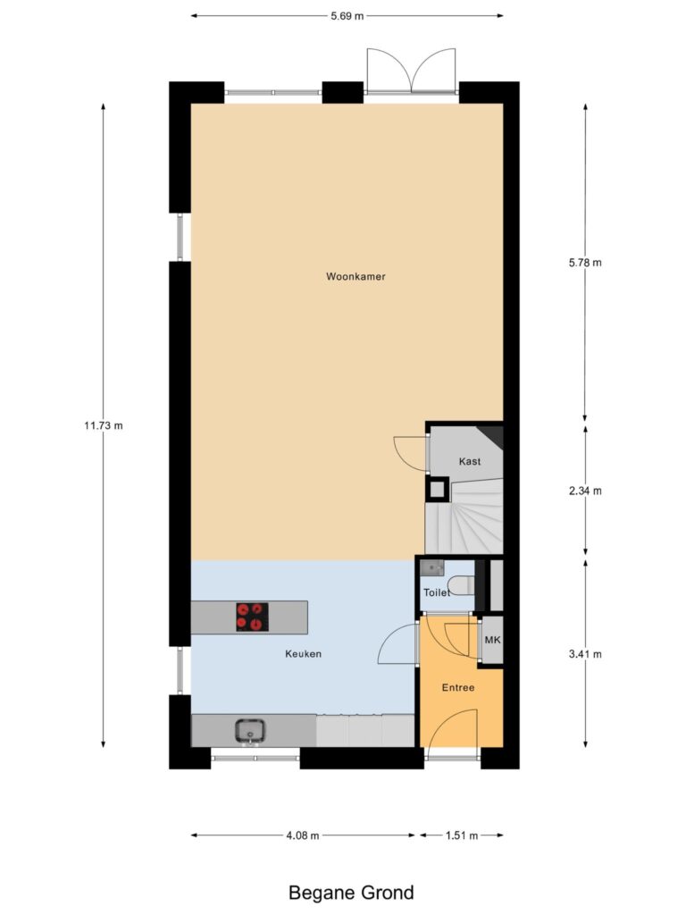 Waddinxveen – Arie Kempkesweg 80 – Plattegrond 2