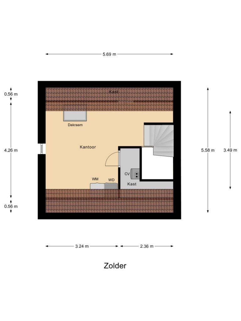 Waddinxveen – Arie Kempkesweg 80 – Plattegrond 4