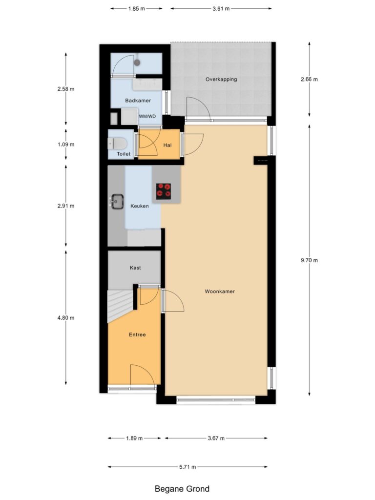 Waddinxveen – Jan Dorrekenskade-Oost 100 – Plattegrond 2