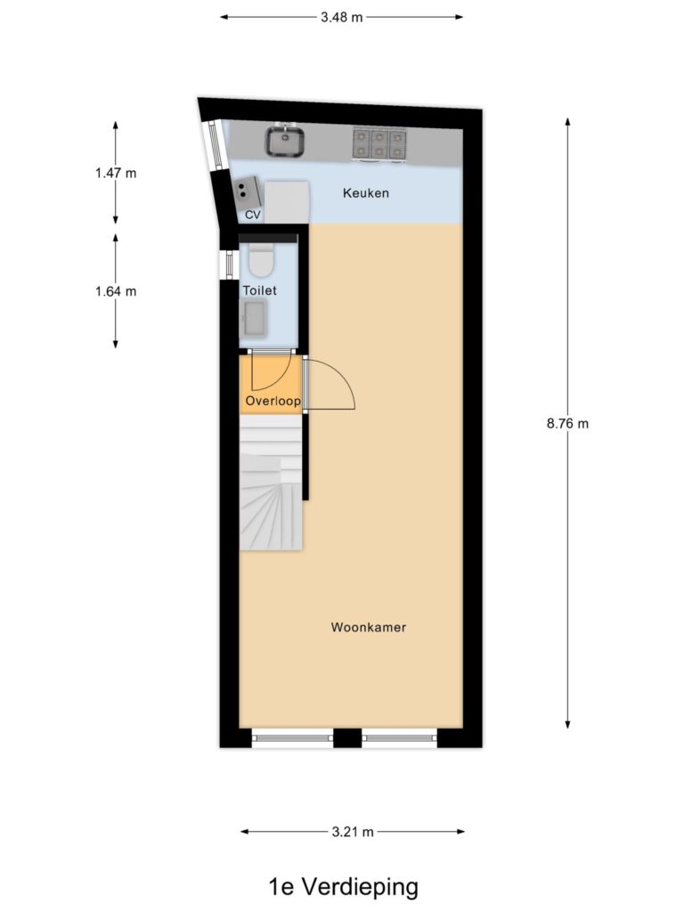 Gouda – Keizerstraat 47 – Plattegrond