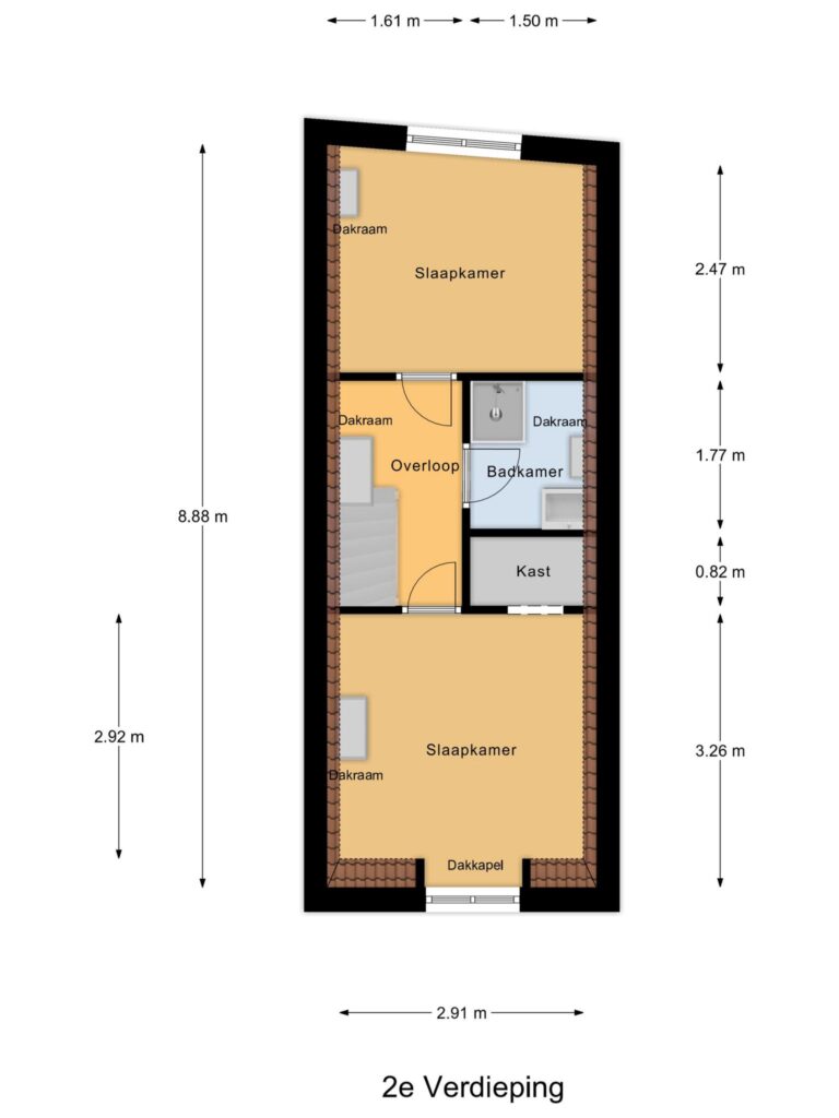Gouda – Keizerstraat 47 – Plattegrond 3