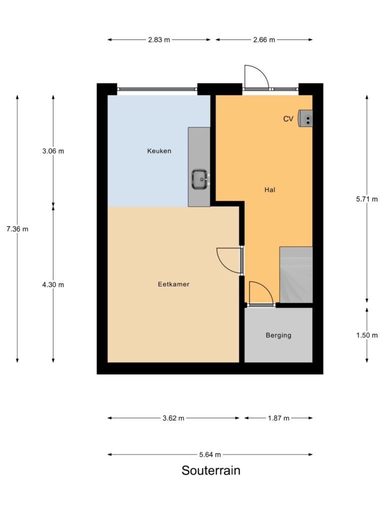 Gouda – Burgvlietkade 95 – Plattegrond 3