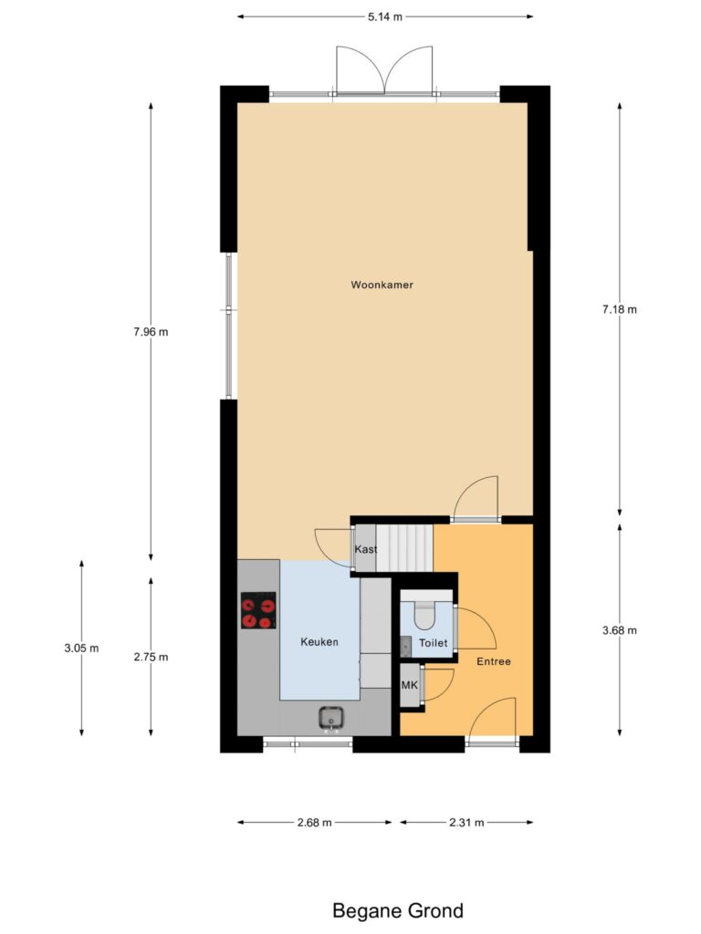Gouda – Ravelstraat 36 – Plattegrond 2