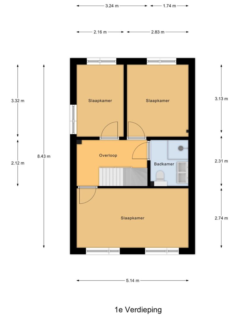 Gouda – Ravelstraat 36 – Plattegrond 3