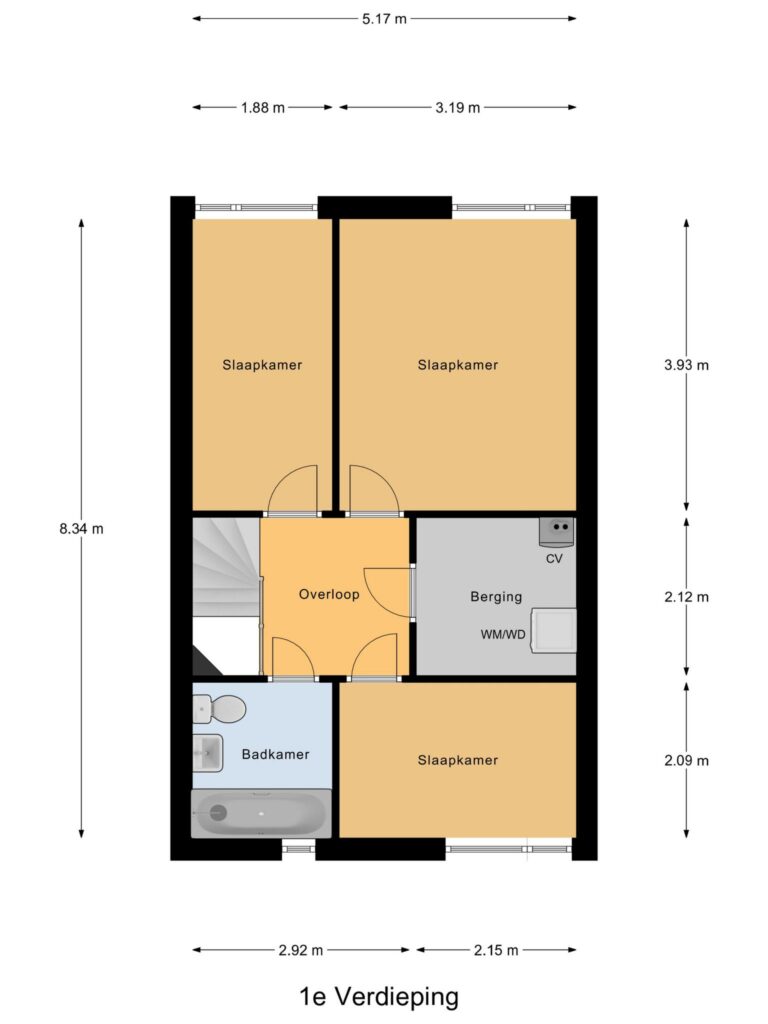 Gouda – Wilhelmina van Pruisenlaan 256 – Plattegrond 3