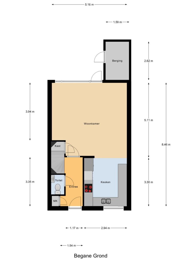 Gouda – Wilhelmina van Pruisenlaan 256 – Plattegrond 2