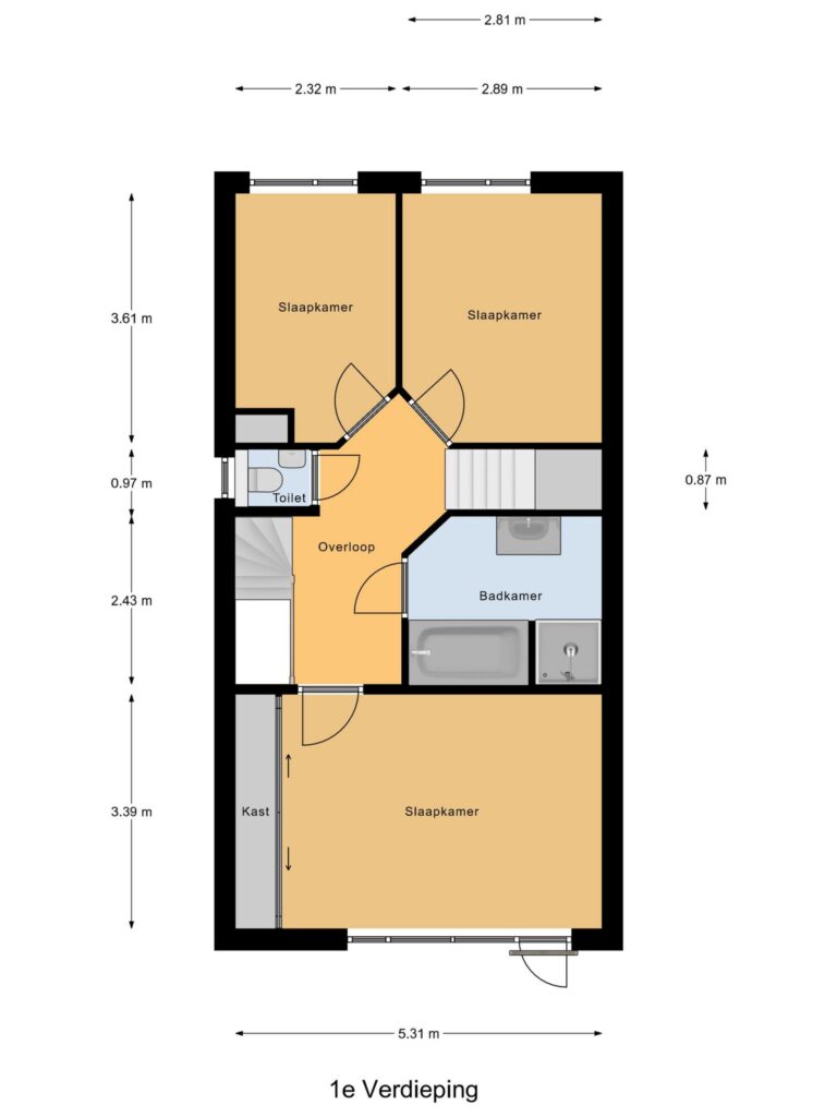 Gouda – Weegbreegaarde 7 – Plattegrond 3