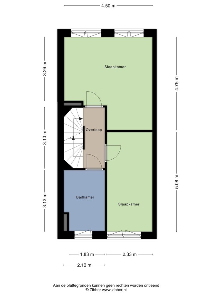 Waddinxveen – Parklaan 175 – Plattegrond 3