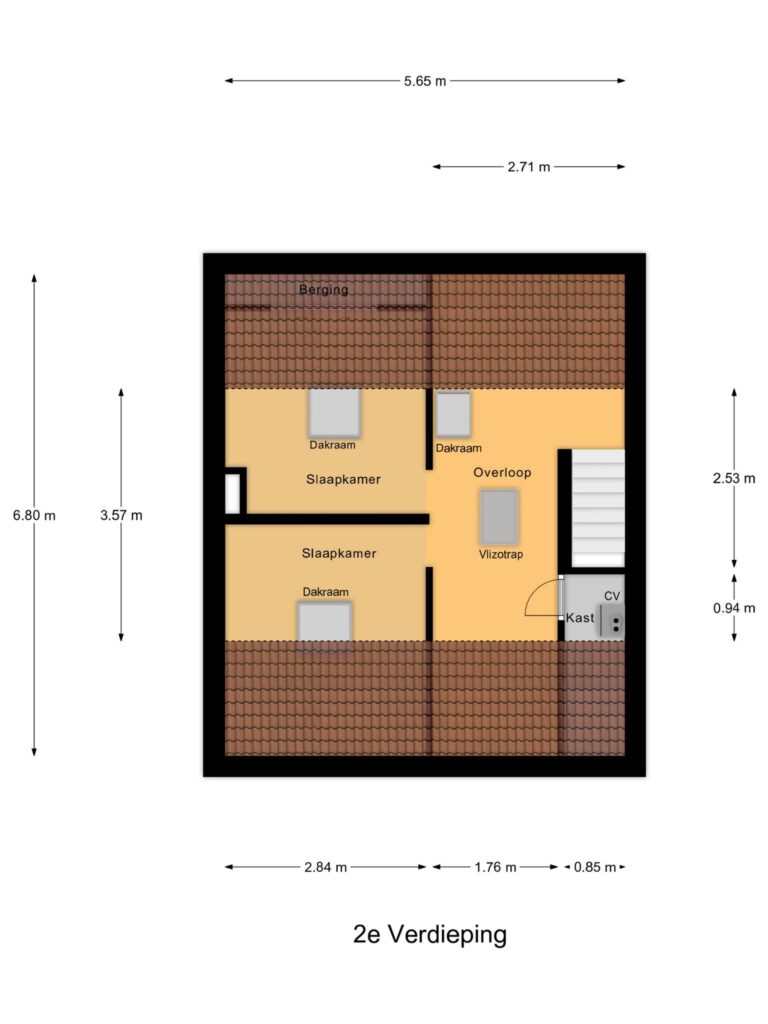 Gouda – van der Palmstraat 80 – Plattegrond 4