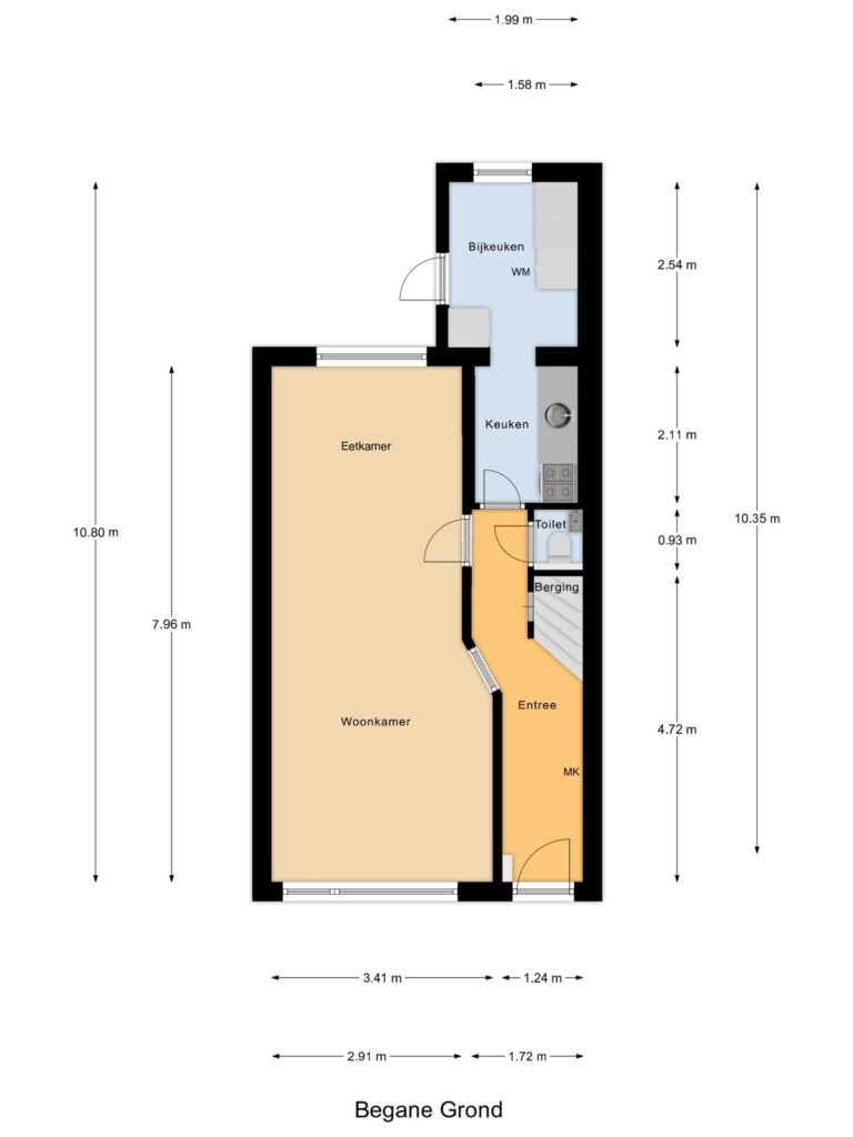 Gouda – van der Palmstraat 80 – Plattegrond 2