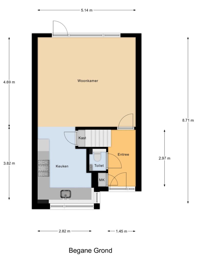 Gouda – Ravelplein 44 – Plattegrond
