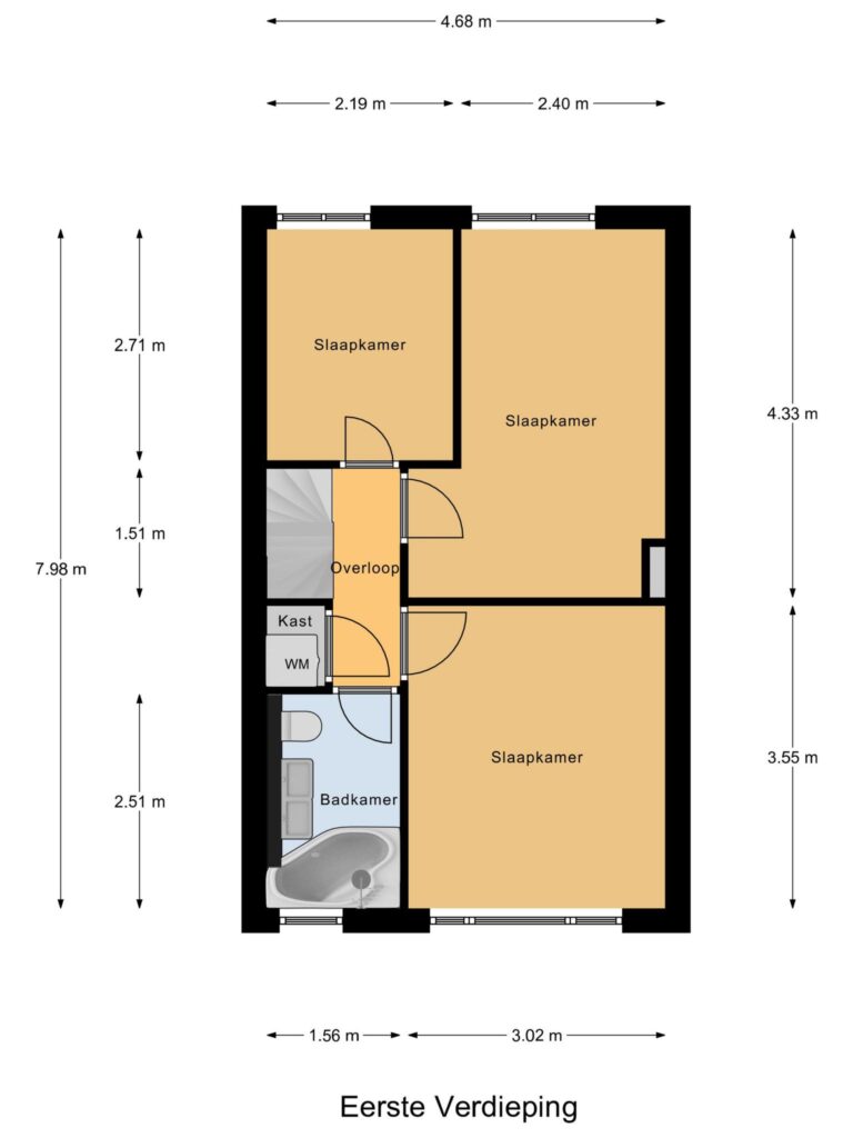 Gouda – Koningin Wilhelminaweg 323 – Plattegrond 3