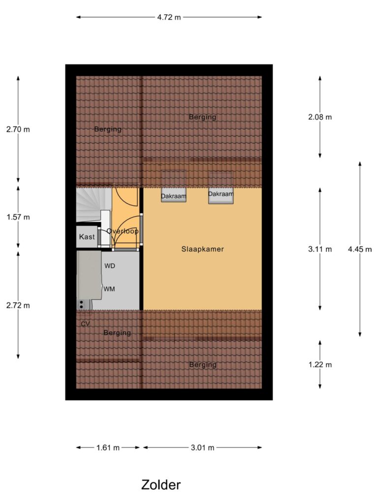 Gouda – Koningin Wilhelminaweg 323 – Plattegrond 4
