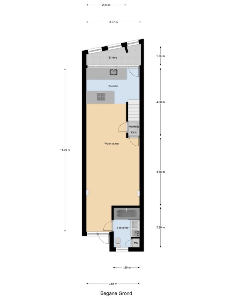 Gouda – Keizerstraat 25 – Plattegrond 3