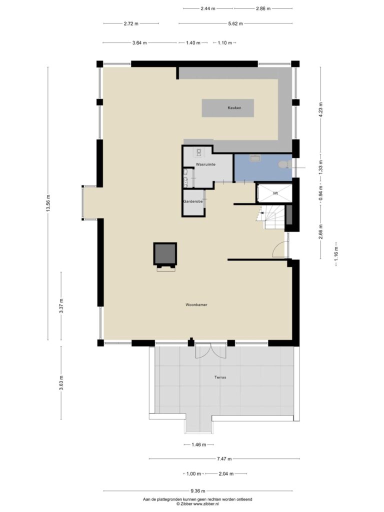 Reeuwijk – Zoutmansweg 24e – Plattegrond