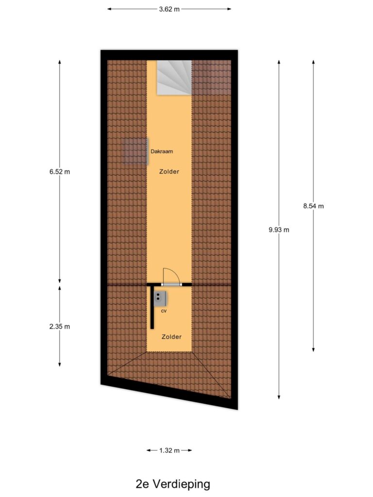 Gouda – Veerstal 24a – Plattegrond 4