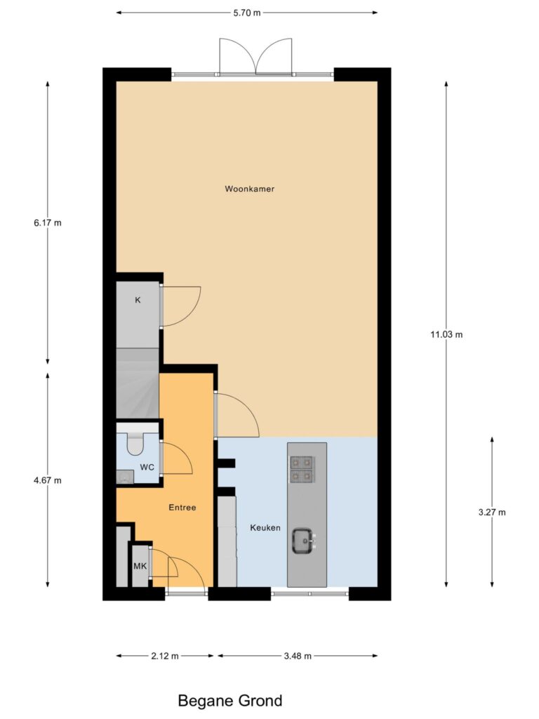 Waddinxveen – Polderlaan 55 – Plattegrond 2