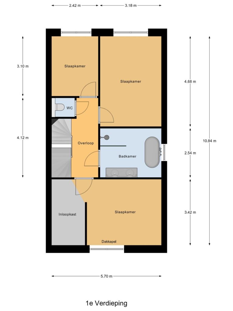 Waddinxveen – Polderlaan 55 – Plattegrond 3