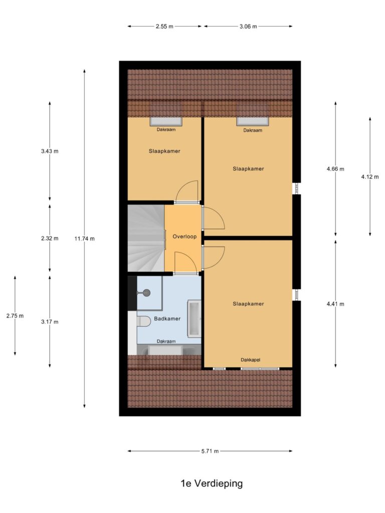 Waddinxveen – Arie Kempkesweg 73 – Plattegrond 3