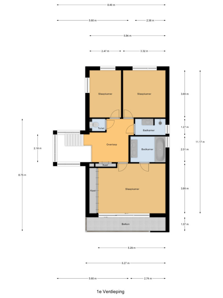 Waddinxveen – Noordkade 35 – Plattegrond 3