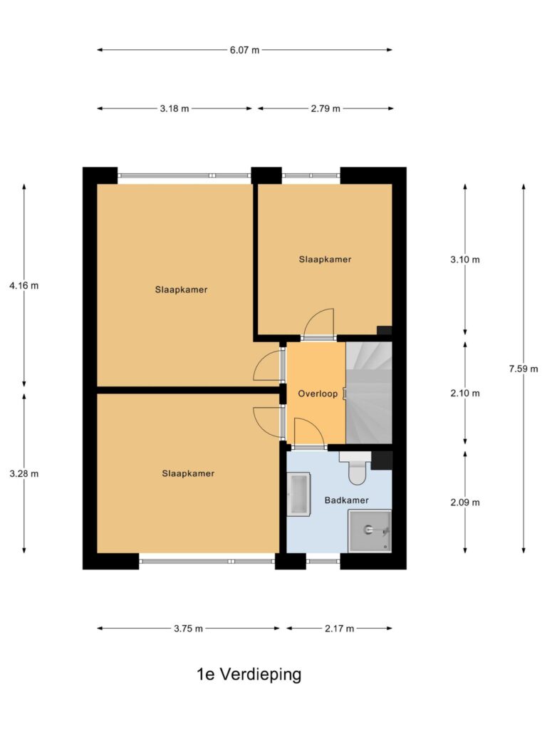 Gouda – Heesterlaan 27 – Plattegrond