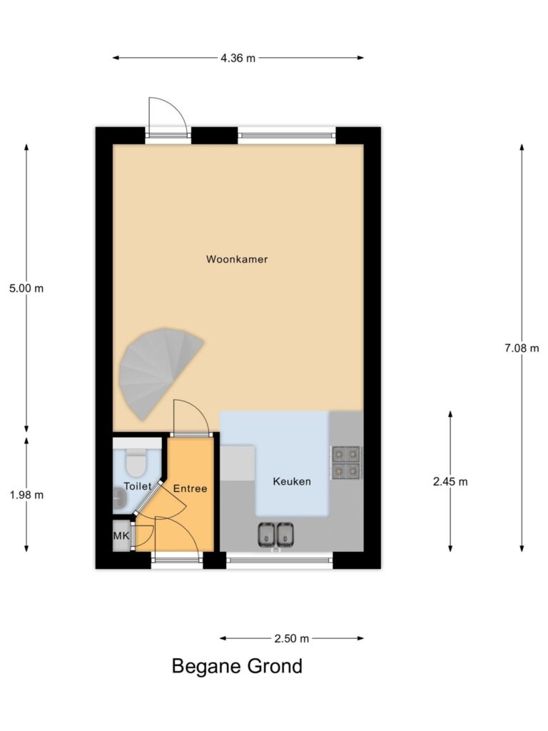 Gouda – Graaf van Bloisstraat 87 – Plattegrond 2
