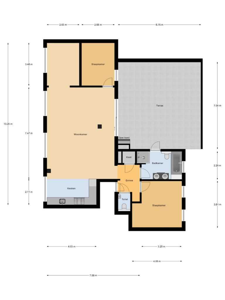 Gouda – Korte Noodgodsstraat 7 – Plattegrond 2