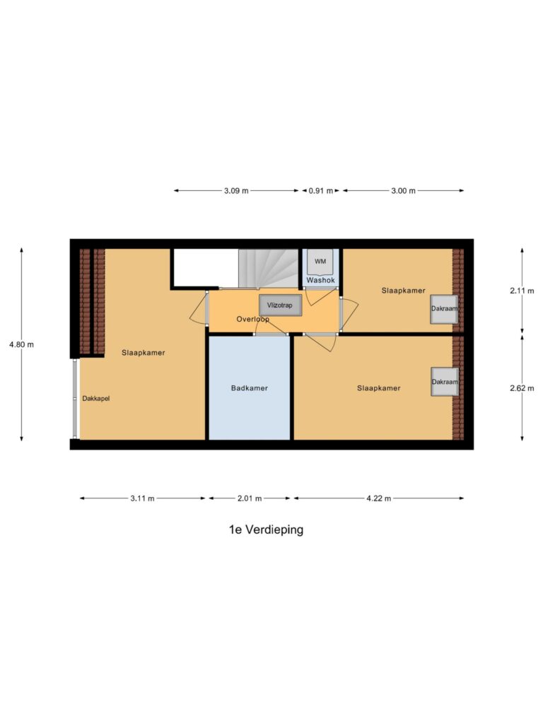 Bodegraven – Boterbloem 20 – Plattegrond 4