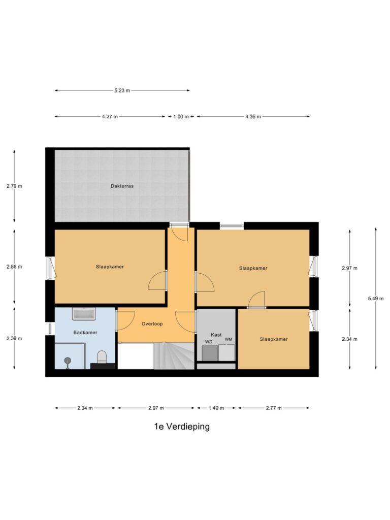 Waddinxveen – Arie Kempkesweg 53A – Plattegrond 4