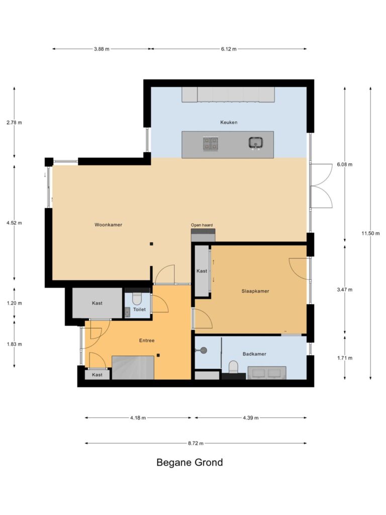 Waddinxveen – Arie Kempkesweg 53A – Plattegrond 3