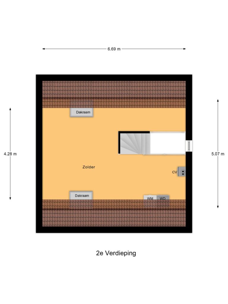Waddinxveen – Arie Kempkesweg 72 – Plattegrond 4