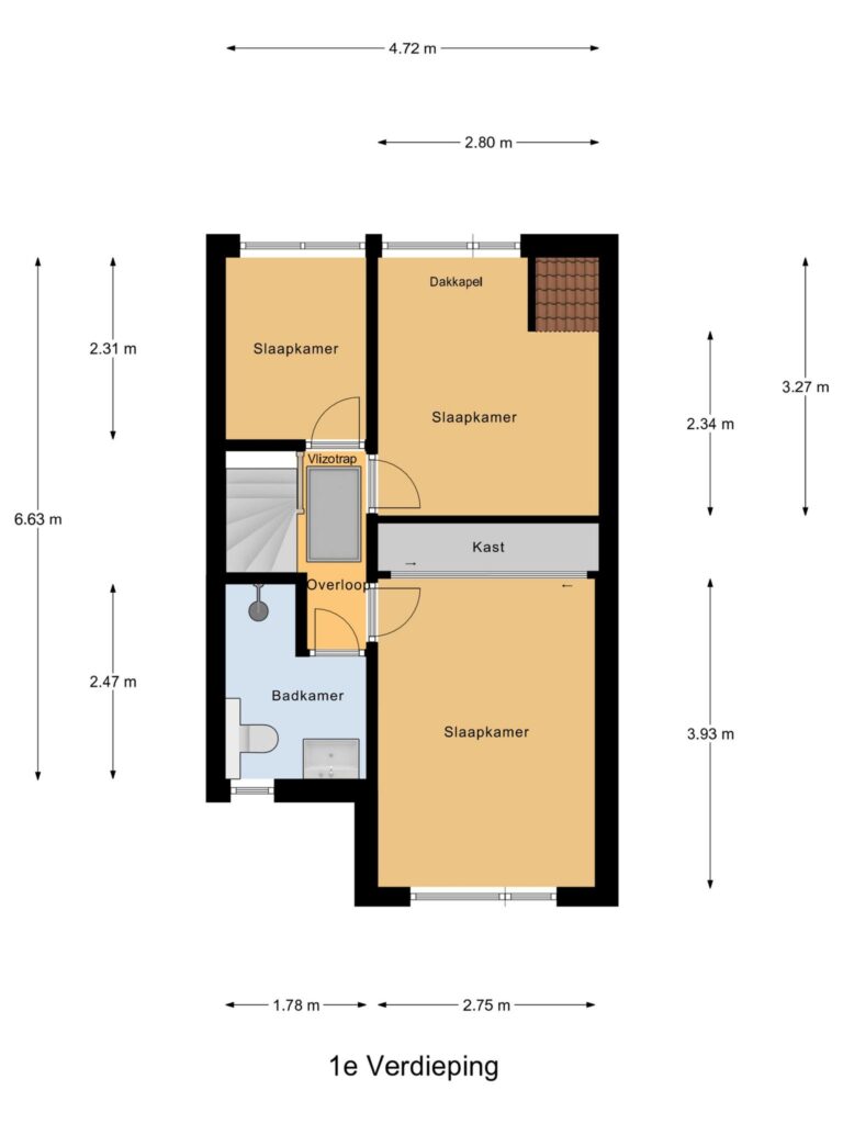 Boskoop – Julianaplein 17 – Plattegrond 3