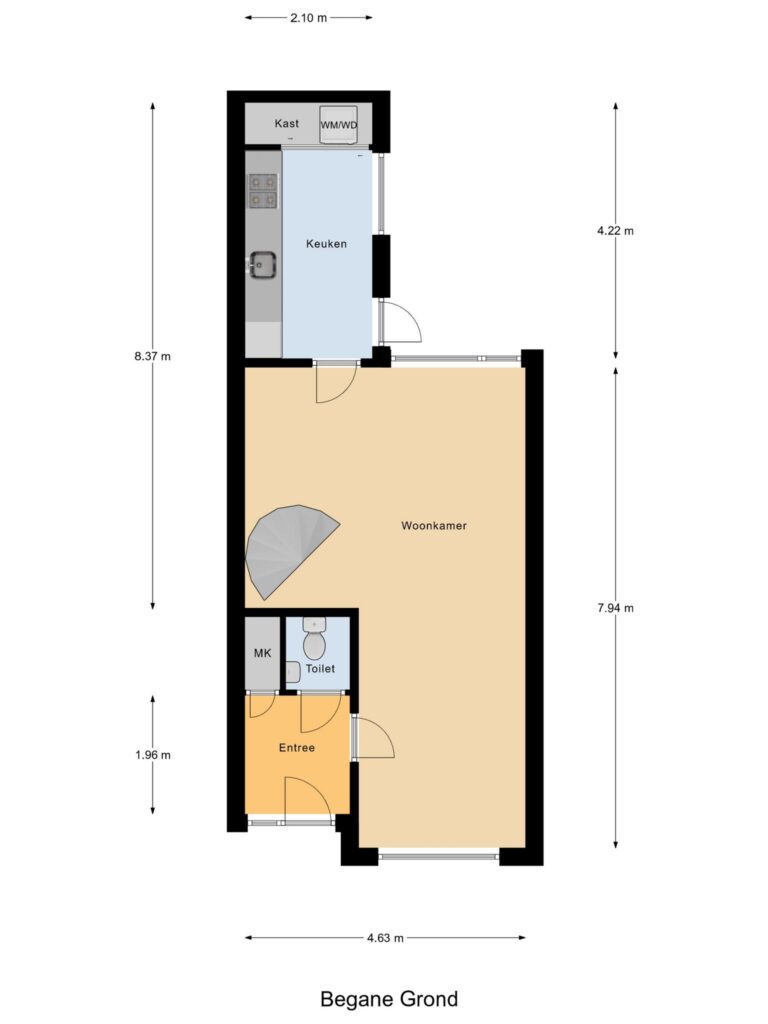 Boskoop – Julianaplein 17 – Plattegrond 2