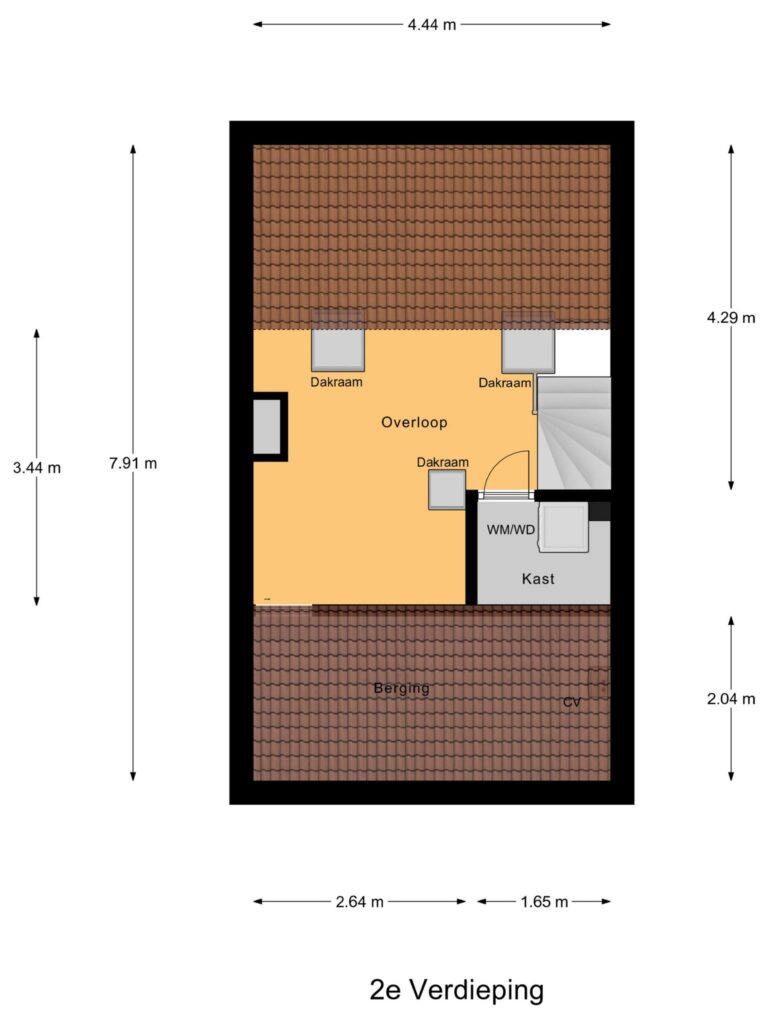 Gouda – Constantijn Huygensstraat 109 – Plattegrond 2