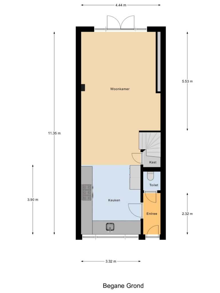 Gouda – Constantijn Huygensstraat 109 – Plattegrond 3
