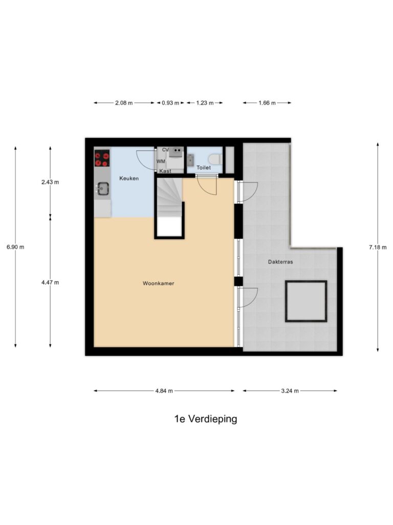 Gouda – Oosthaven 17c – Plattegrond 3
