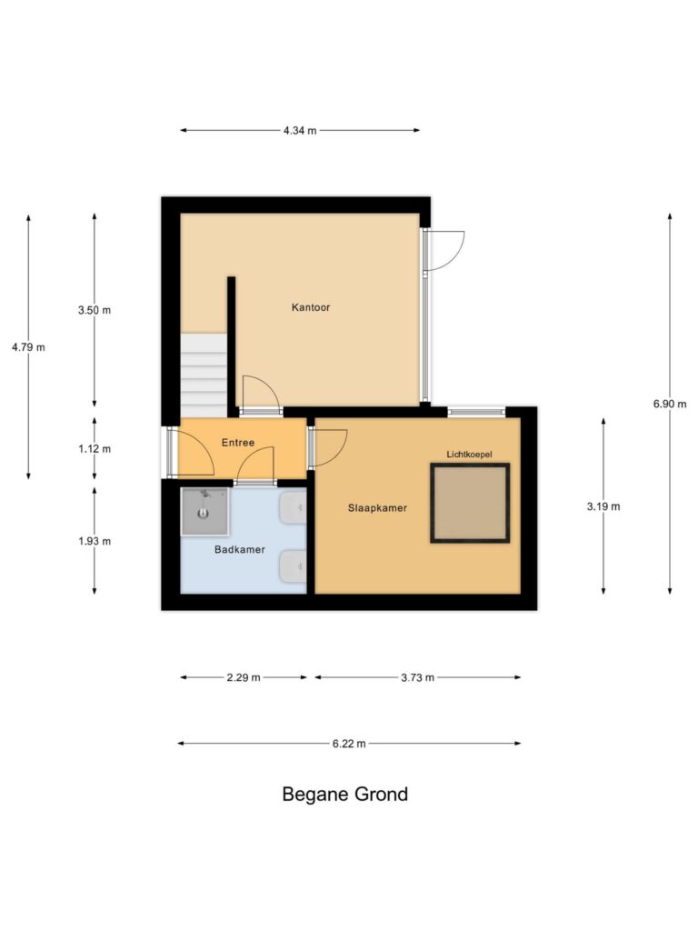 Gouda – Oosthaven 17c – Plattegrond